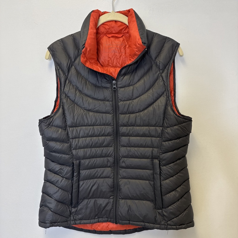 Bernardo Goose Down Women's Vest Grey Puffer Size Medium